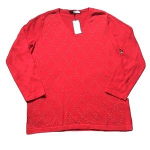 Tommy Hilfiger Red Diamond Sweater